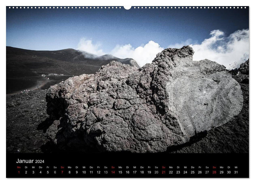 Etna - Volcanic Landscapes (CALVENDO Premium Wall Calendar 2024) 