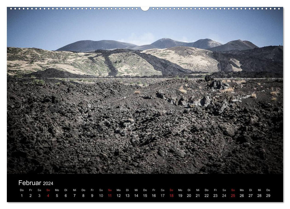 Etna - Volcanic Landscapes (CALVENDO Premium Wall Calendar 2024) 