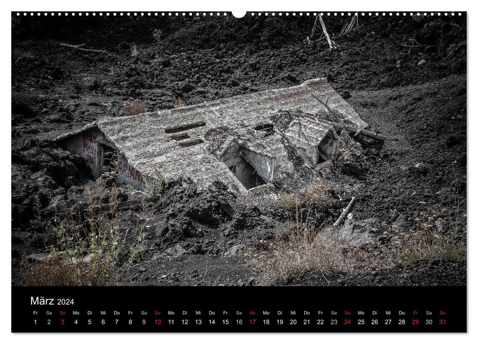 Etna - Volcanic Landscapes (CALVENDO Premium Wall Calendar 2024) 