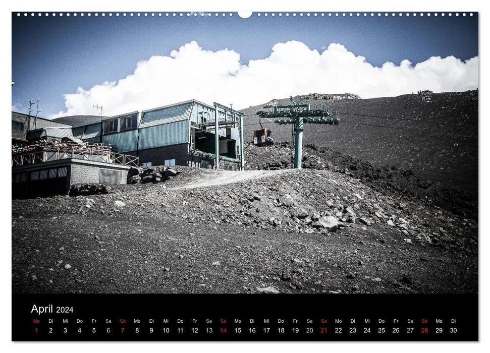 Etna - Volcanic Landscapes (CALVENDO Premium Wall Calendar 2024) 