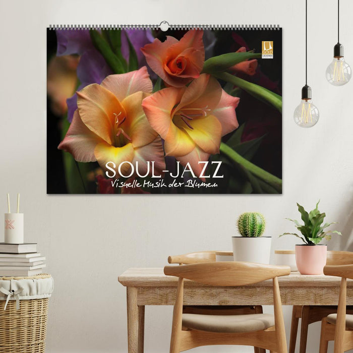 Soul-Jazz - Visuelle Musik der Blumen (CALVENDO Wandkalender 2024)