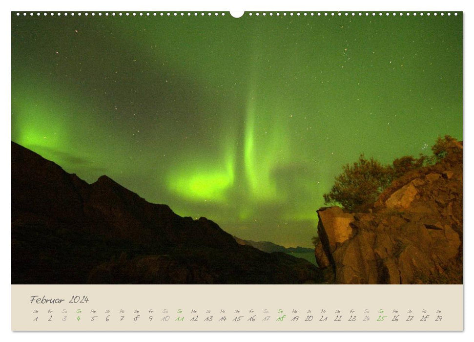 Zauber des Nordlichts - Aurora borealis (CALVENDO Wandkalender 2024)