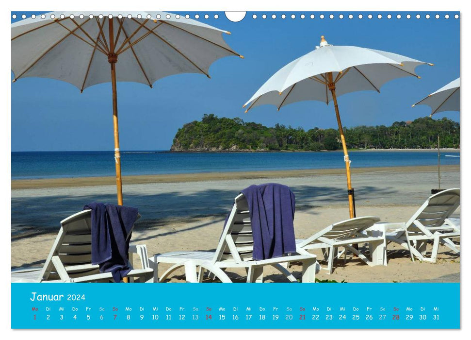 Tropical beaches (CALVENDO wall calendar 2024) 