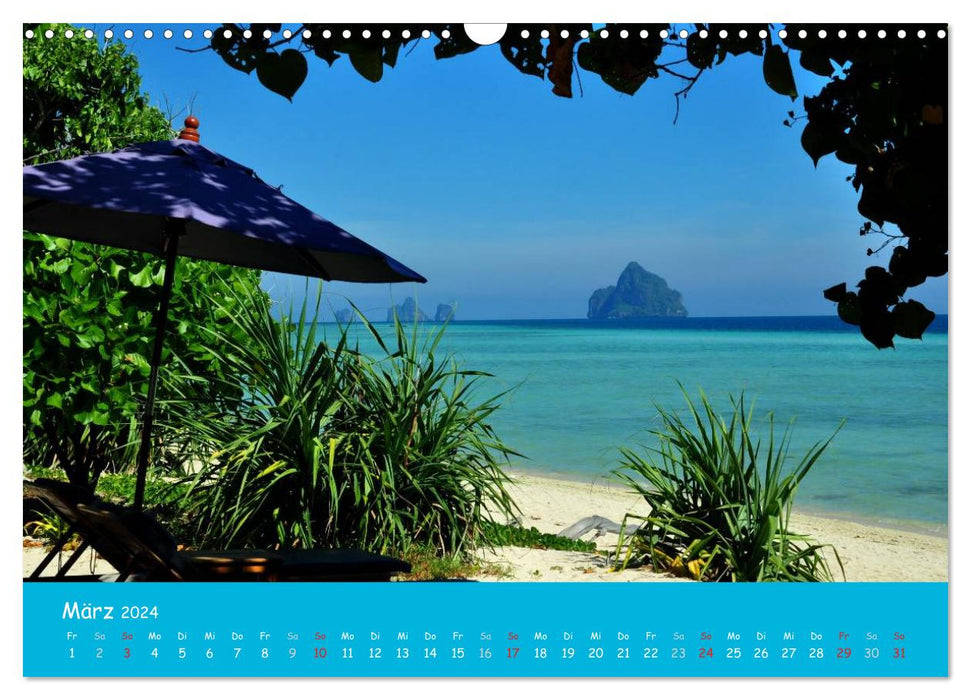 Tropical beaches (CALVENDO wall calendar 2024) 
