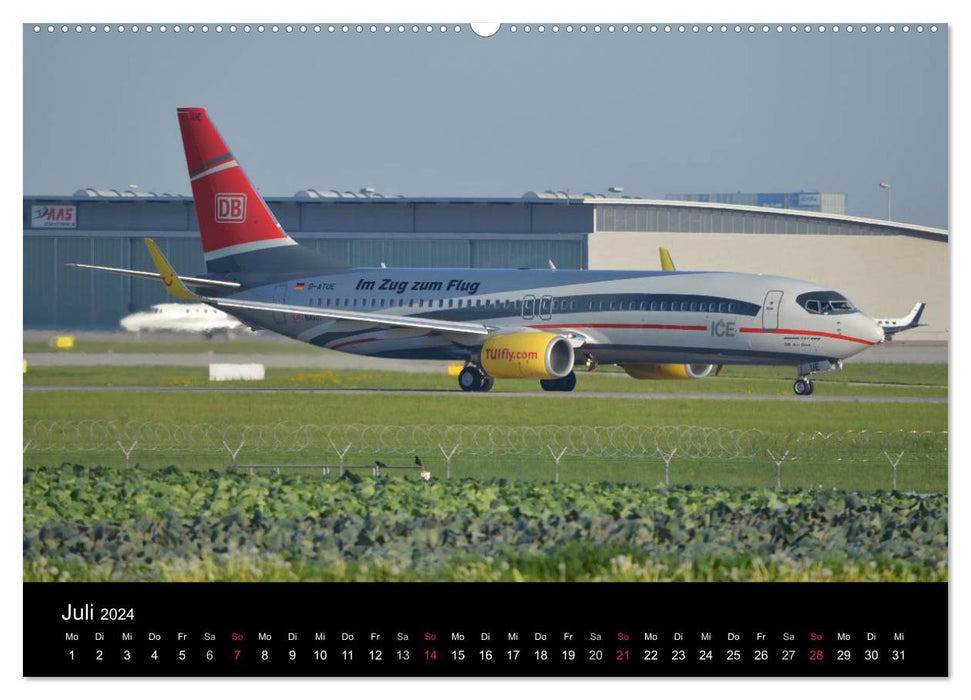 Flugzeugbilder für Kids und Co (CALVENDO Premium Wandkalender 2024)