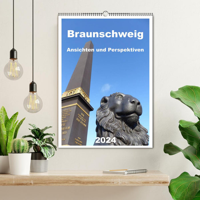Braunschweig Ansichten und Perspektiven (CALVENDO Wandkalender 2024)