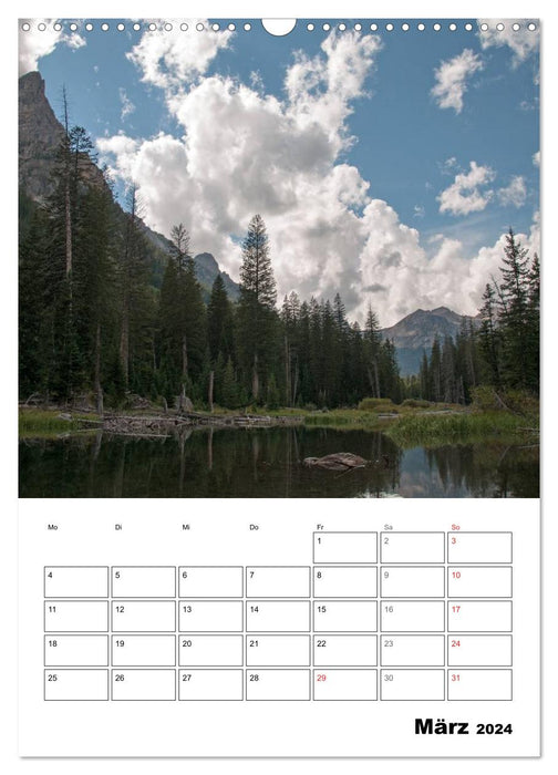 Yellowstone and Grand Tetons National Parks (CALVENDO Wall Calendar 2024) 