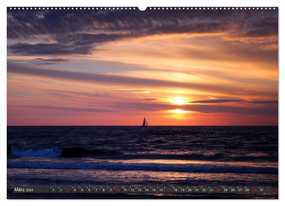 Sonnenuntergang an der Ostsee (CALVENDO Premium Wandkalender 2024)