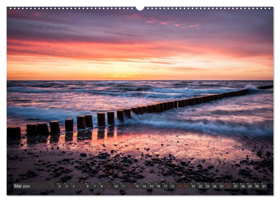 Sunset at the Baltic Sea (CALVENDO Premium Wall Calendar 2024) 