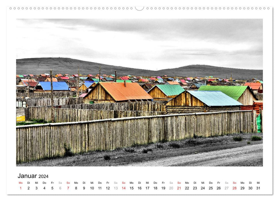 Mongolei – Mit anderen Augen (CALVENDO Premium Wandkalender 2024)