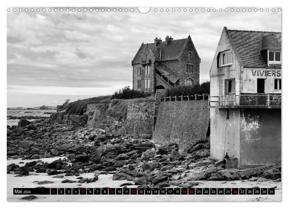 Brittany in Black and White 2024 (CALVENDO Wall Calendar 2024) 