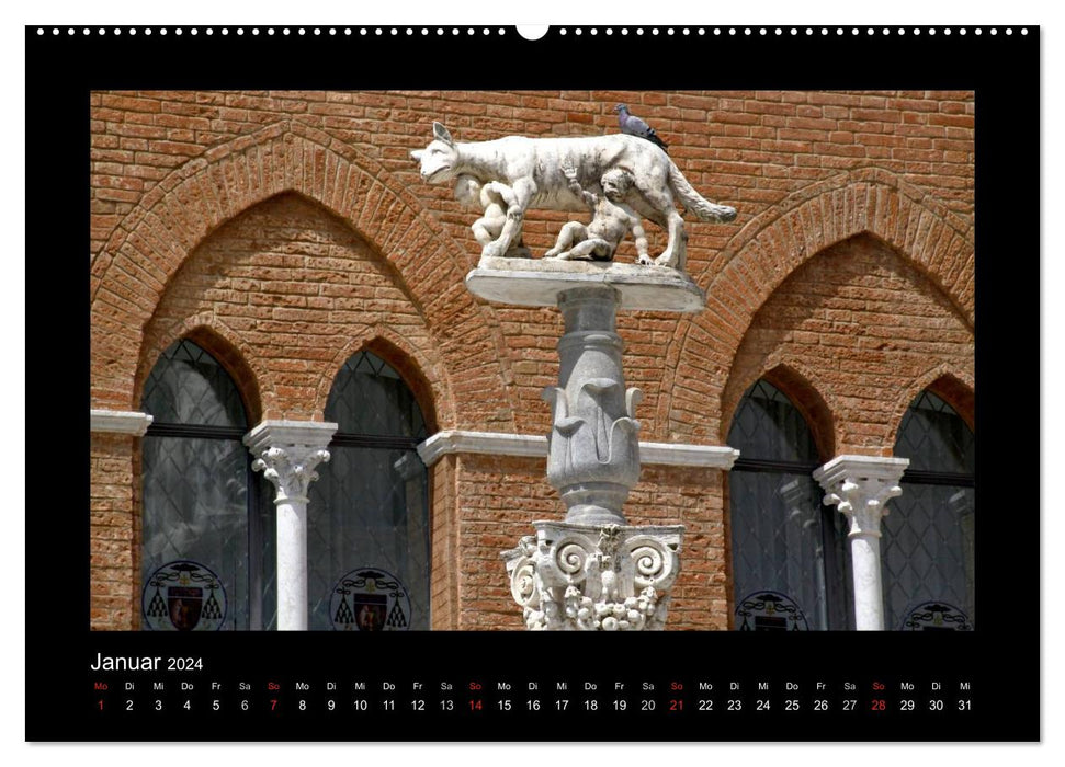 Siena, Pearl of Tuscany (CALVENDO Premium Wall Calendar 2024) 