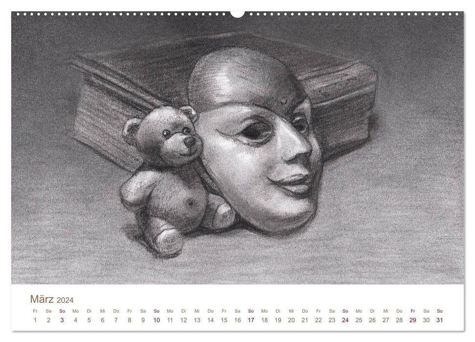 C' est la vie - Der Teddybären Kalender (CALVENDO Wandkalender 2024)