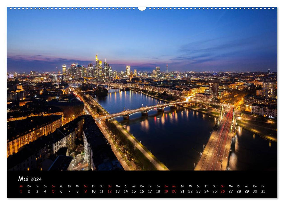 Frankfurt am Main Skylights (CALVENDO Premium Wall Calendar 2024) 