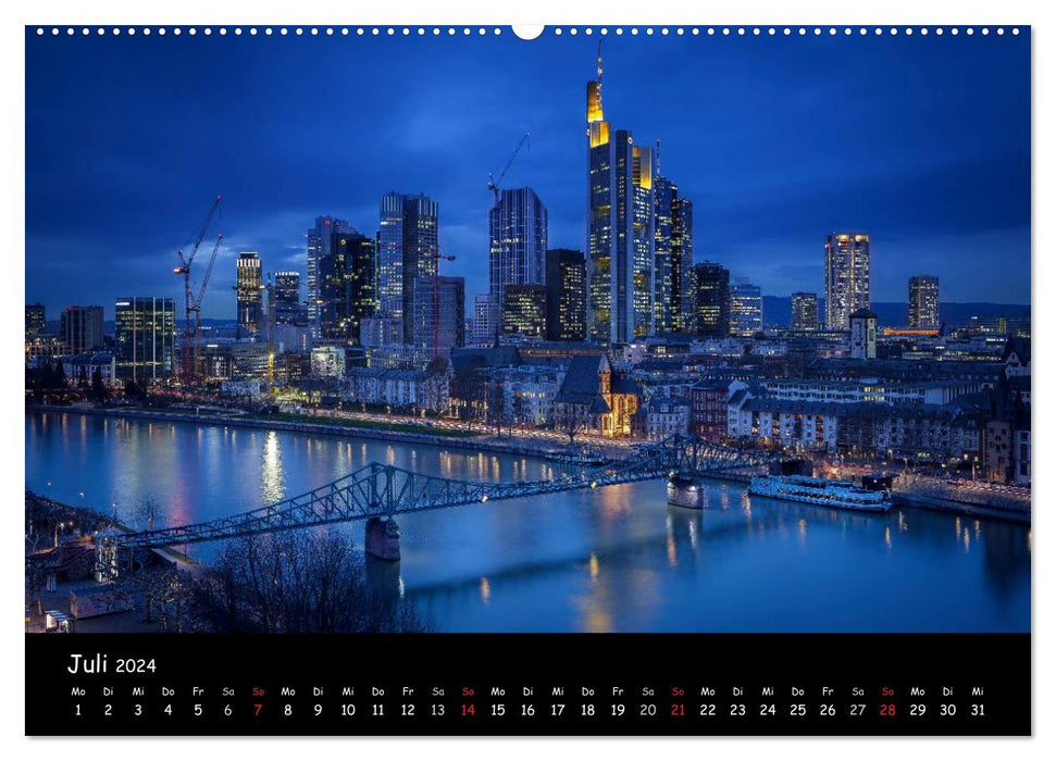Frankfurt am Main Skylights (CALVENDO Premium Wall Calendar 2024) 