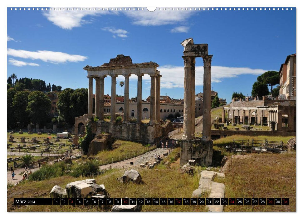 Spaziergang durch Rom (CALVENDO Premium Wandkalender 2024)