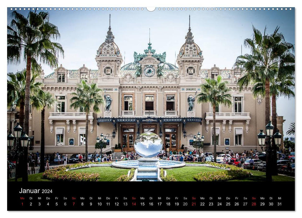 Monaco - Das Fürstentum an der französischen Mittelmeerküste (CALVENDO Premium Wandkalender 2024)