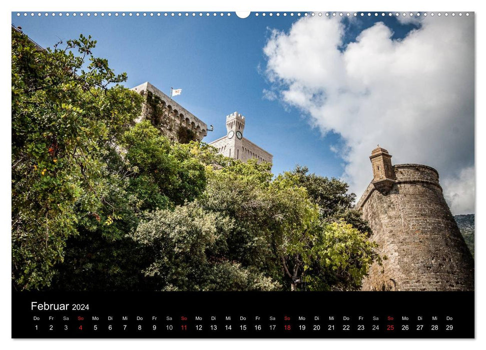 Monaco - The principality on the French Mediterranean coast (CALVENDO Premium Wall Calendar 2024) 