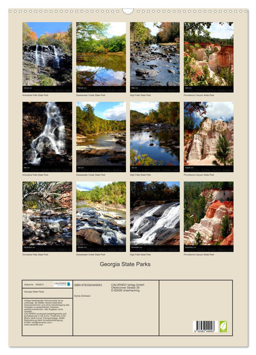 Georgia State Parks (CALVENDO Wall Calendar 2024) 