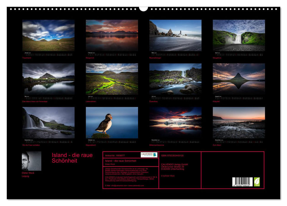 Iceland - the rough beauty (CALVENDO wall calendar 2024) 