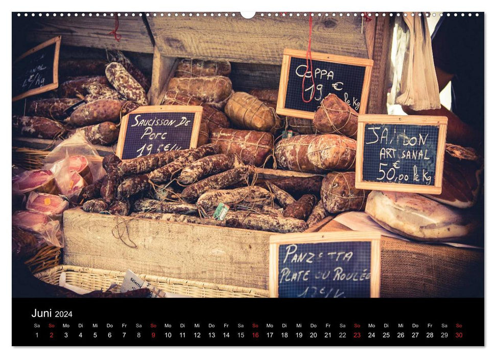 Erlebnis der Sinne - Französischer Markt auf Korsika (CALVENDO Premium Wandkalender 2024)