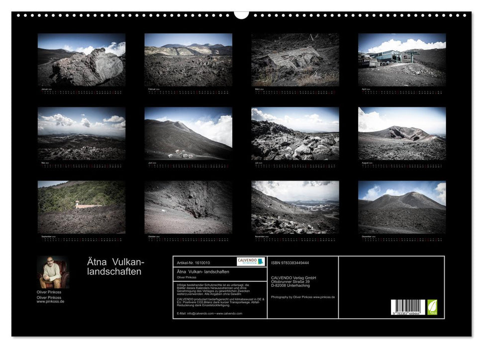 Etna - volcanic landscapes (CALVENDO wall calendar 2024) 