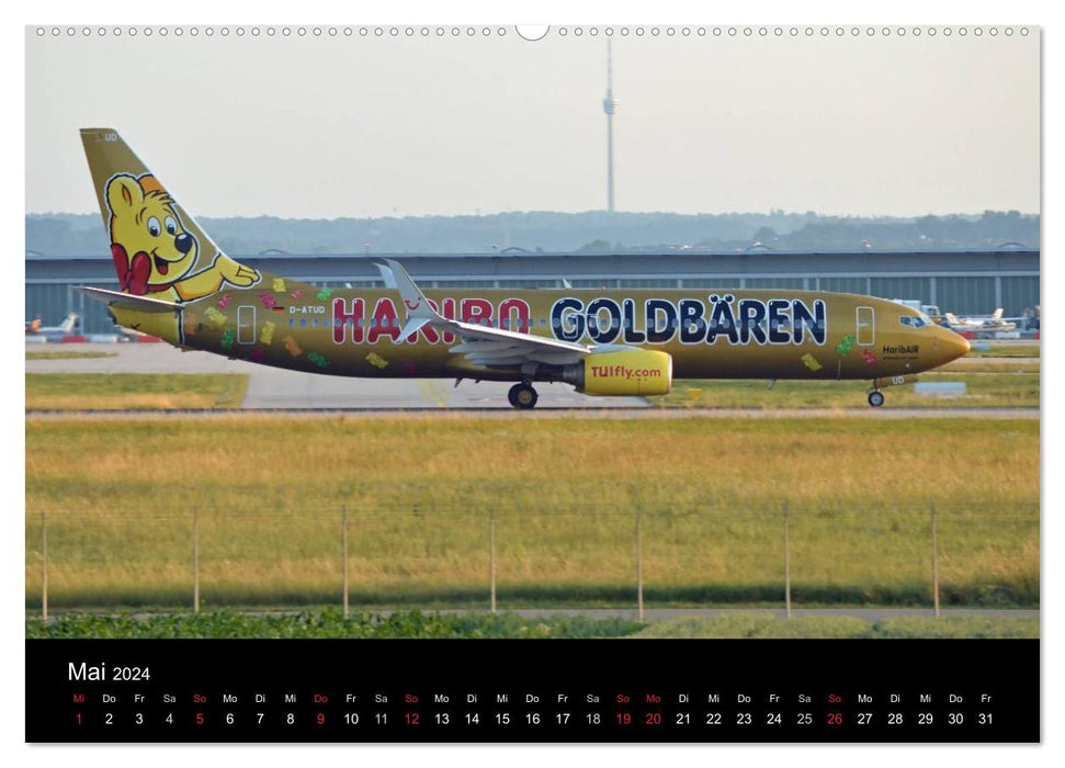 Airplane pictures for kids and co (CALVENDO wall calendar 2024) 