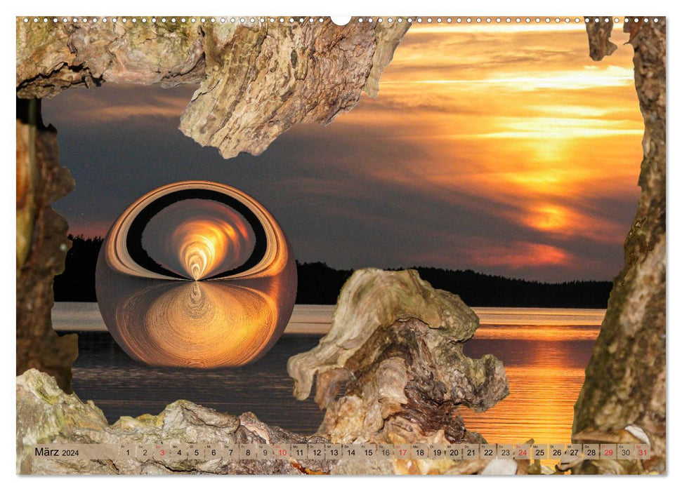 Views of Nature - Dream Landscapes (CALVENDO Premium Wall Calendar 2024) 