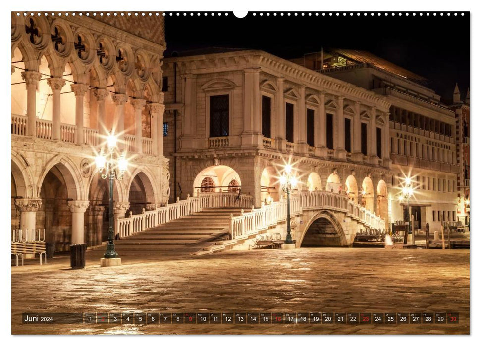 Leuchtendes Venedig (CALVENDO Premium Wandkalender 2024)