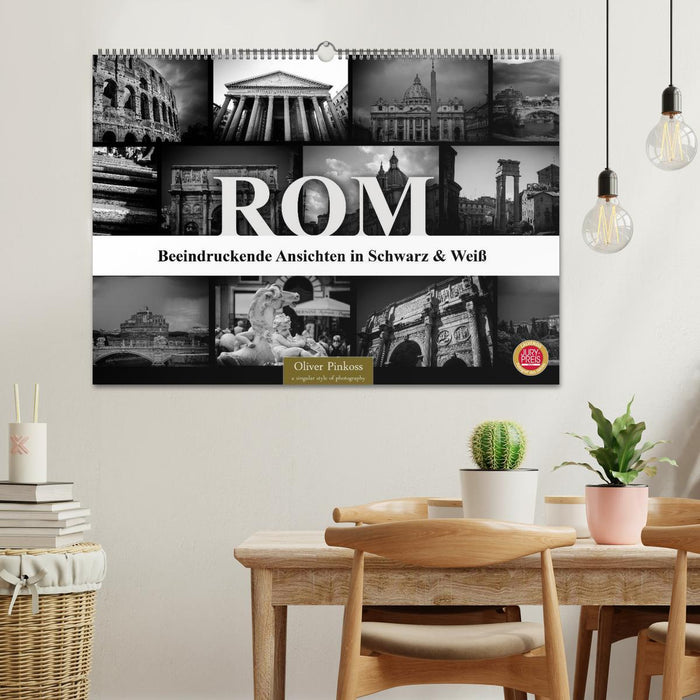 ROM - Ansichten in Schwarz und Weiß (CALVENDO Wandkalender 2024)