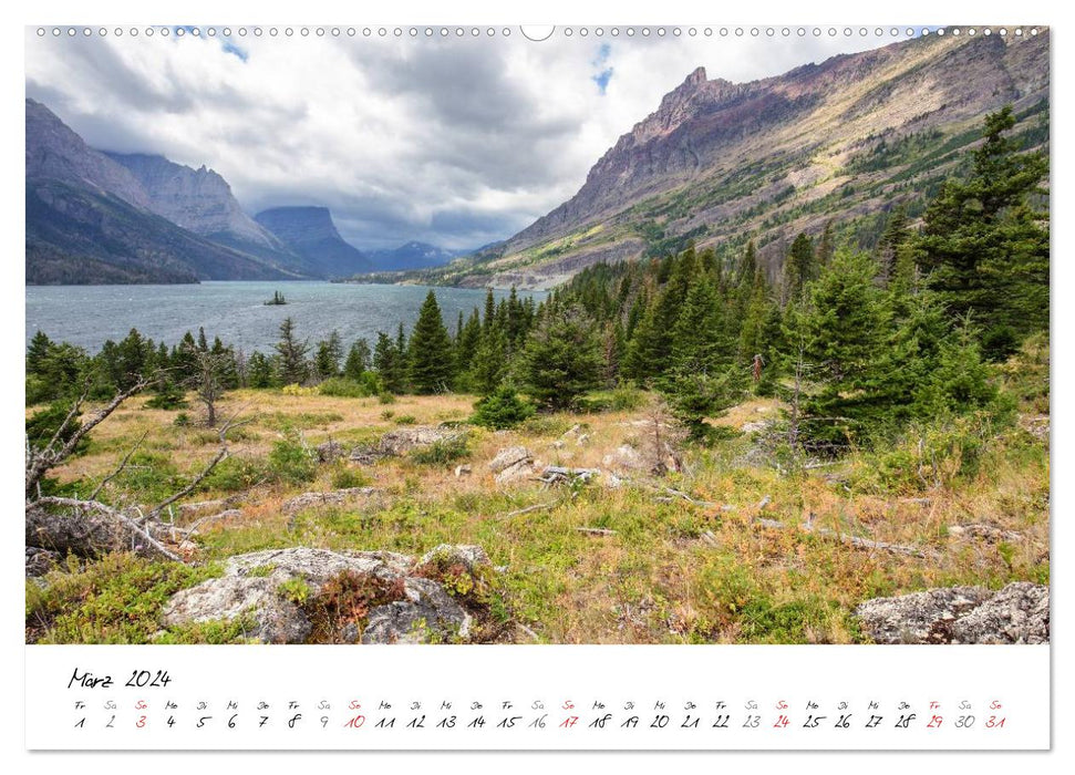 Glacier National Park Montana - USA (CALVENDO Premium Wandkalender 2024)