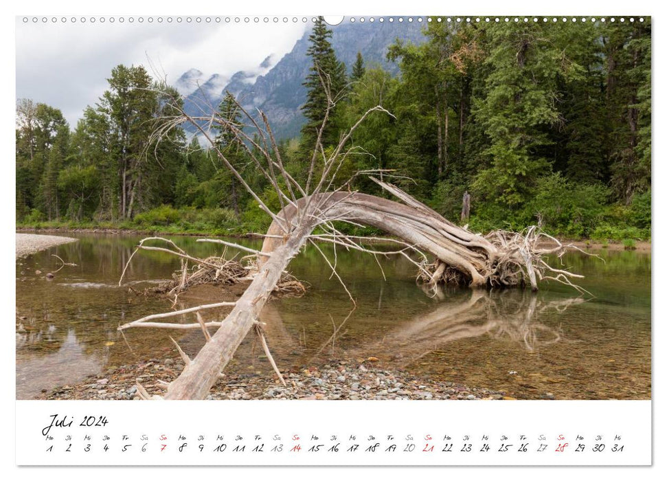 Glacier National Park Montana - USA (CALVENDO Premium Wall Calendar 2024) 