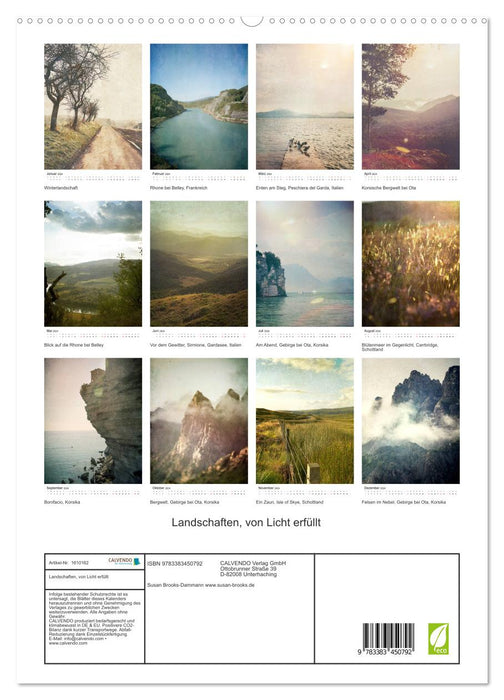 Landscapes filled with light (CALVENDO Premium Wall Calendar 2024) 