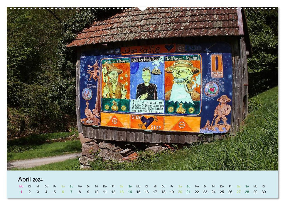 Der Heuhütten-Kalender (CALVENDO Premium Wandkalender 2024)
