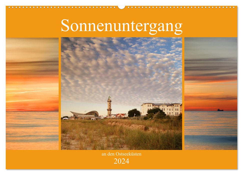 Sonnenuntergang an der Ostsee (CALVENDO Wandkalender 2024)