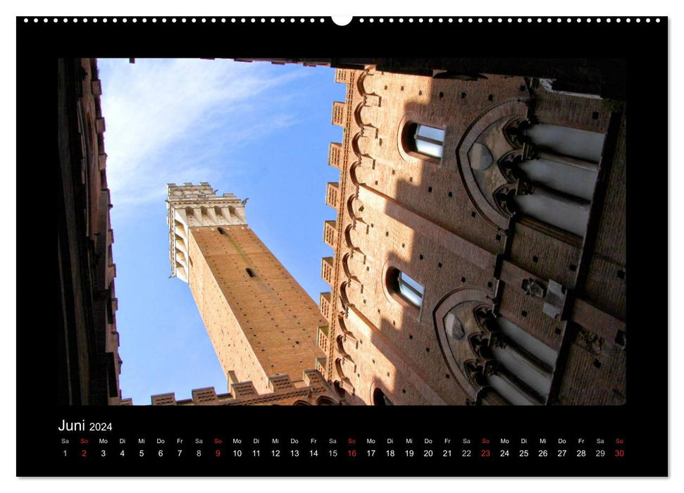 Siena, Perle der Toskana (CALVENDO Wandkalender 2024)