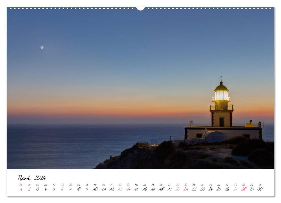 Insel des Lichts - Santorini (CALVENDO Premium Wandkalender 2024)