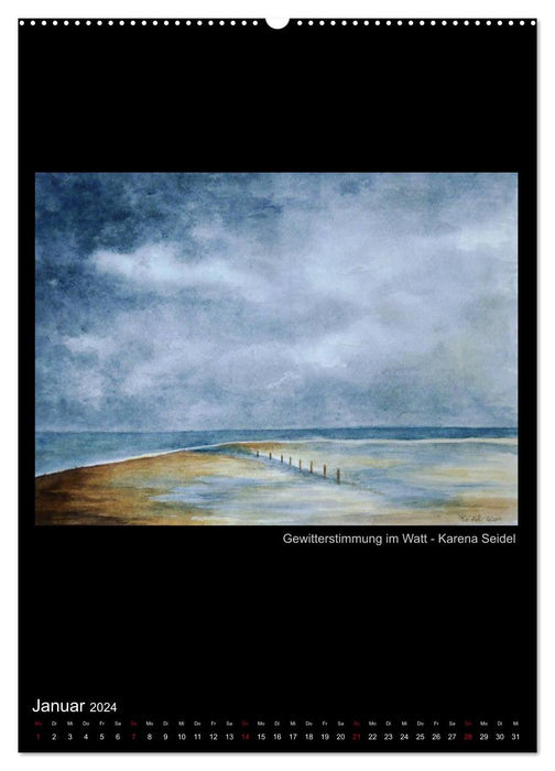 Art calendar from Moerser Palette eV (CALVENDO Premium Wall Calendar 2024) 