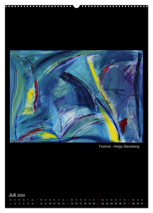 Art calendar from Moerser Palette eV - Abstract (CALVENDO Premium Wall Calendar 2024) 