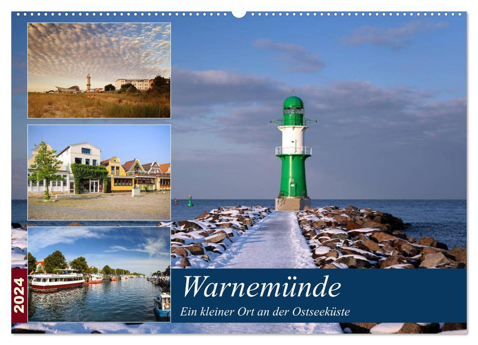 Urlaub in Warnemünde (CALVENDO Wandkalender 2024)