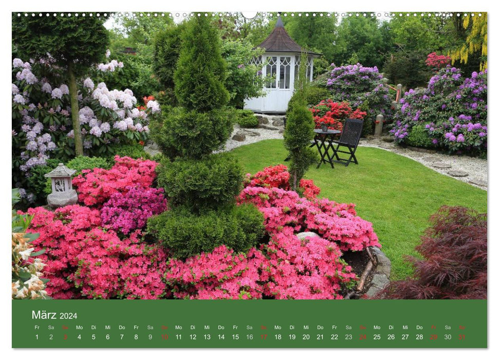 Gardens in Westphalia open their doors (CALVENDO Premium Wall Calendar 2024) 