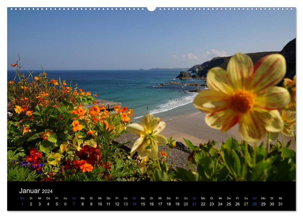 Sights and views in Cornwall (CALVENDO Premium Wall Calendar 2024) 