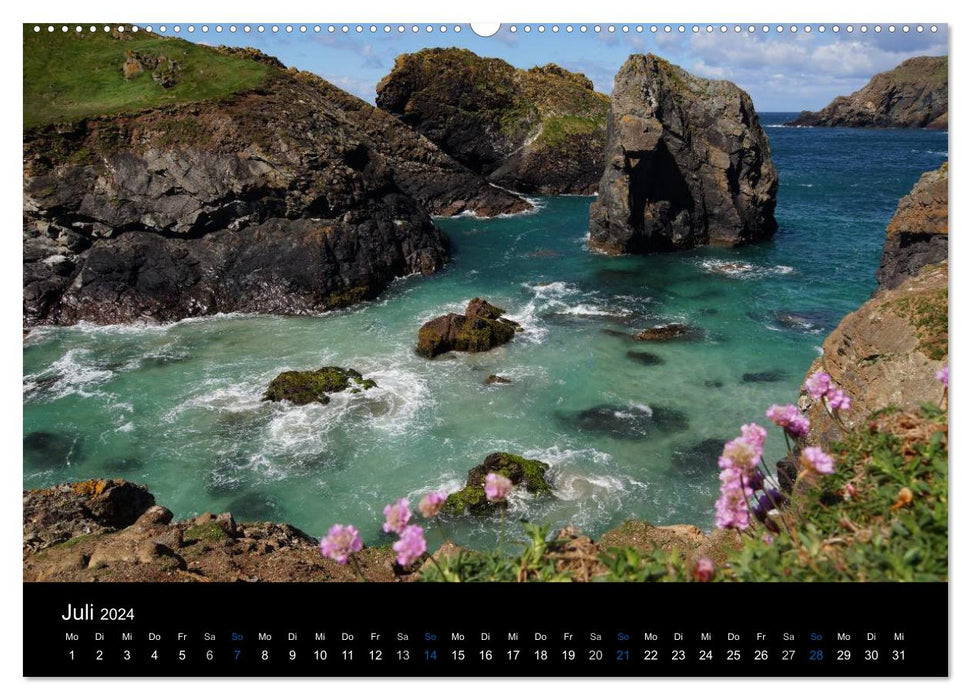 Anblicke und Ausblicke in Cornwall (CALVENDO Premium Wandkalender 2024)