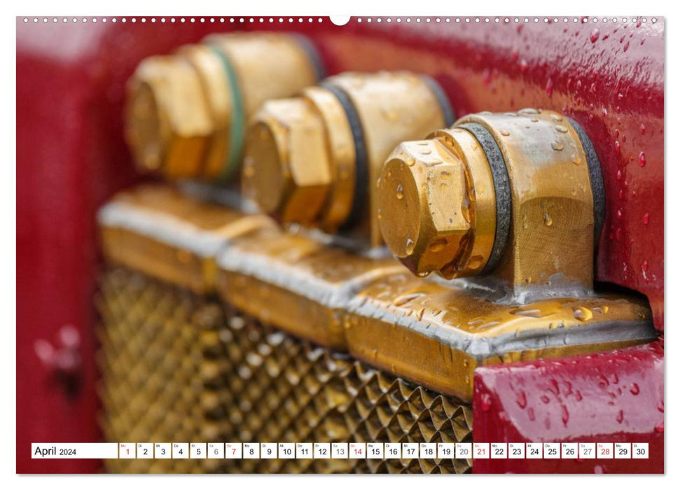 Vintage tractor in detail (CALVENDO Premium Wall Calendar 2024) 