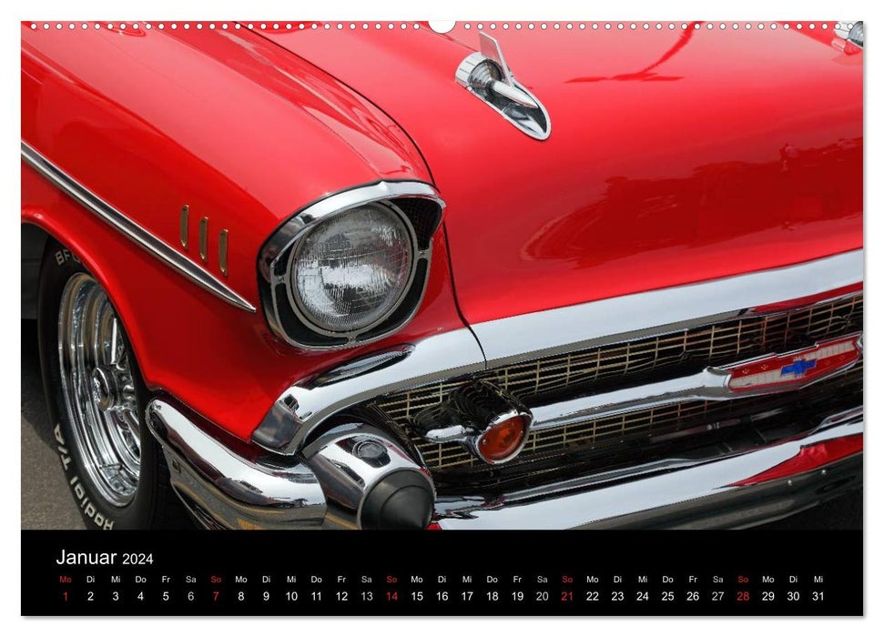 Classic Cars aus den USA (CALVENDO Premium Wandkalender 2024)