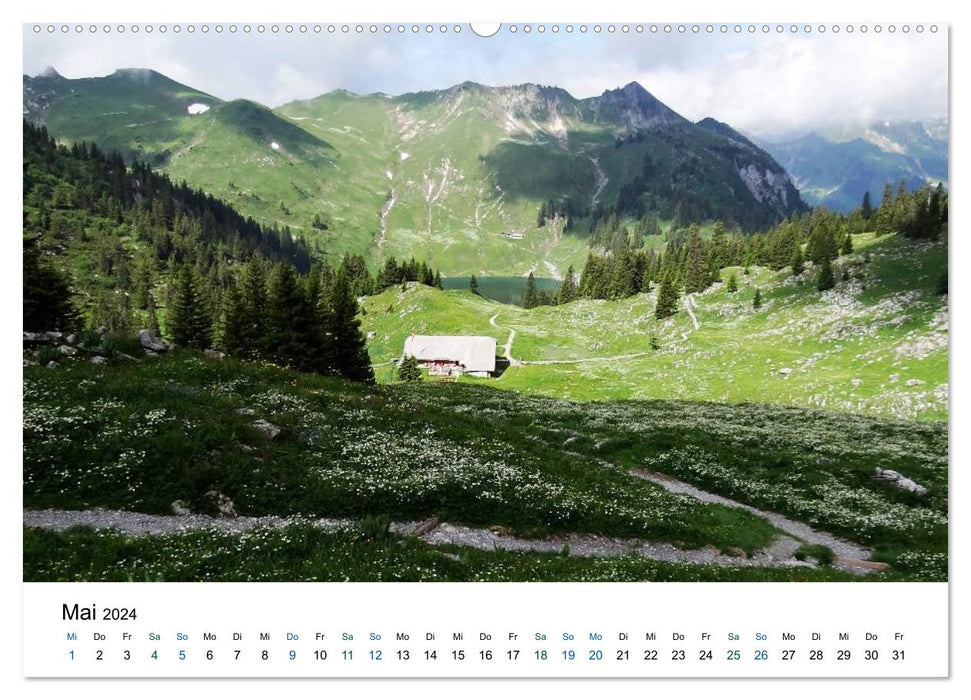 Stockhorn – Über Stock und Stein (CALVENDO Premium Wandkalender 2024)