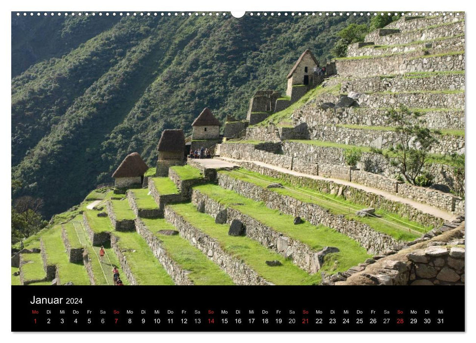 Machu Picchu - The City in the Clouds (CALVENDO Premium Wall Calendar 2024) 