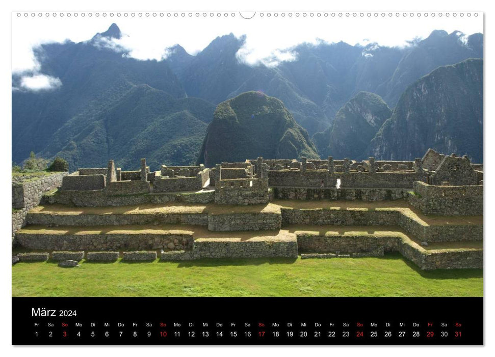 Machu Picchu - The City in the Clouds (CALVENDO Premium Wall Calendar 2024) 