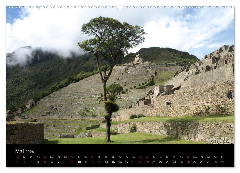 Machu Picchu - The City in the Clouds (CALVENDO Premium Wall Calendar 2024) 