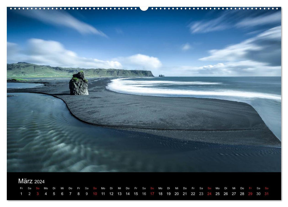 Island Impressionen von Armin Fuchs (CALVENDO Premium Wandkalender 2024)